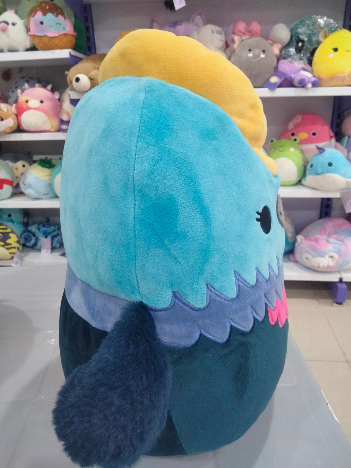 Melrose The Cassowary Squishmallow Plush toy.
