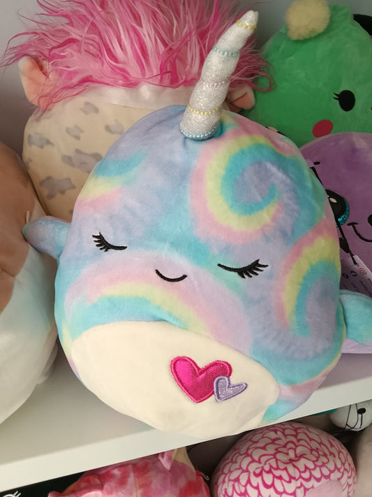 Ter, a narwhal Squishmallow specifically from the Valentine limited edition collection.