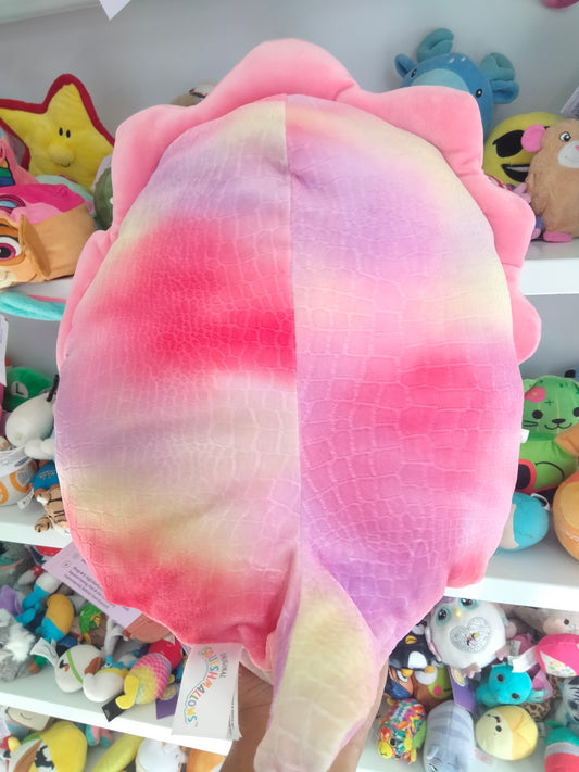Squishmallows Trinity the Triceratops plush toy.