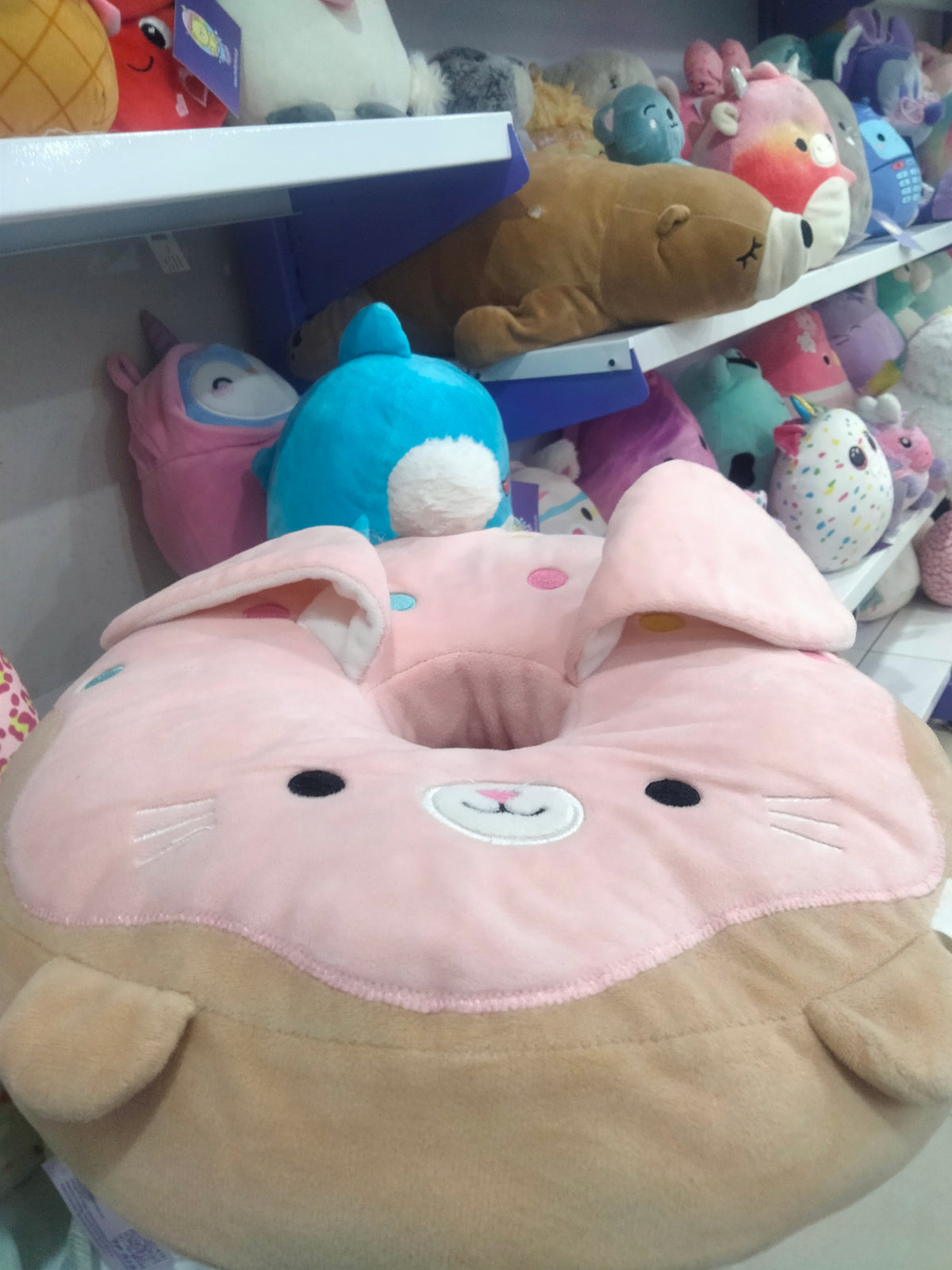 Tofu Cute Kawaii Animal Doughnut Plush Mini Cushion.