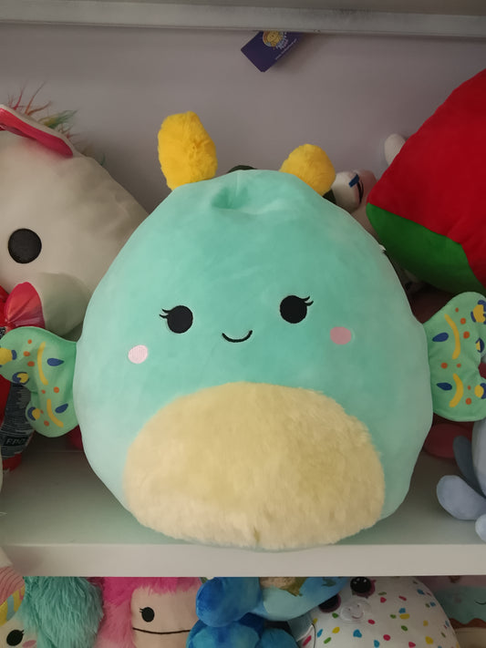 Squishmallows Connie the Emerald Moth plush toy.