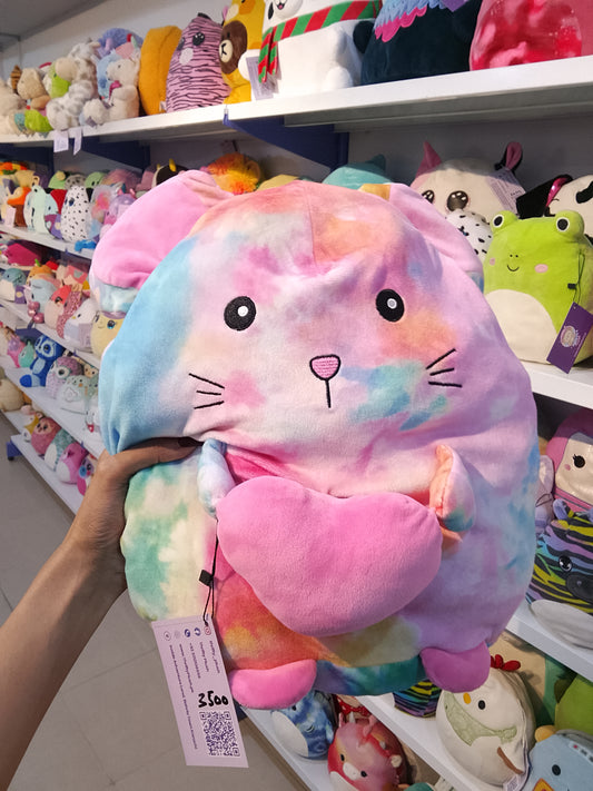 Tie Dye Mouse Shaped Plush Pillow