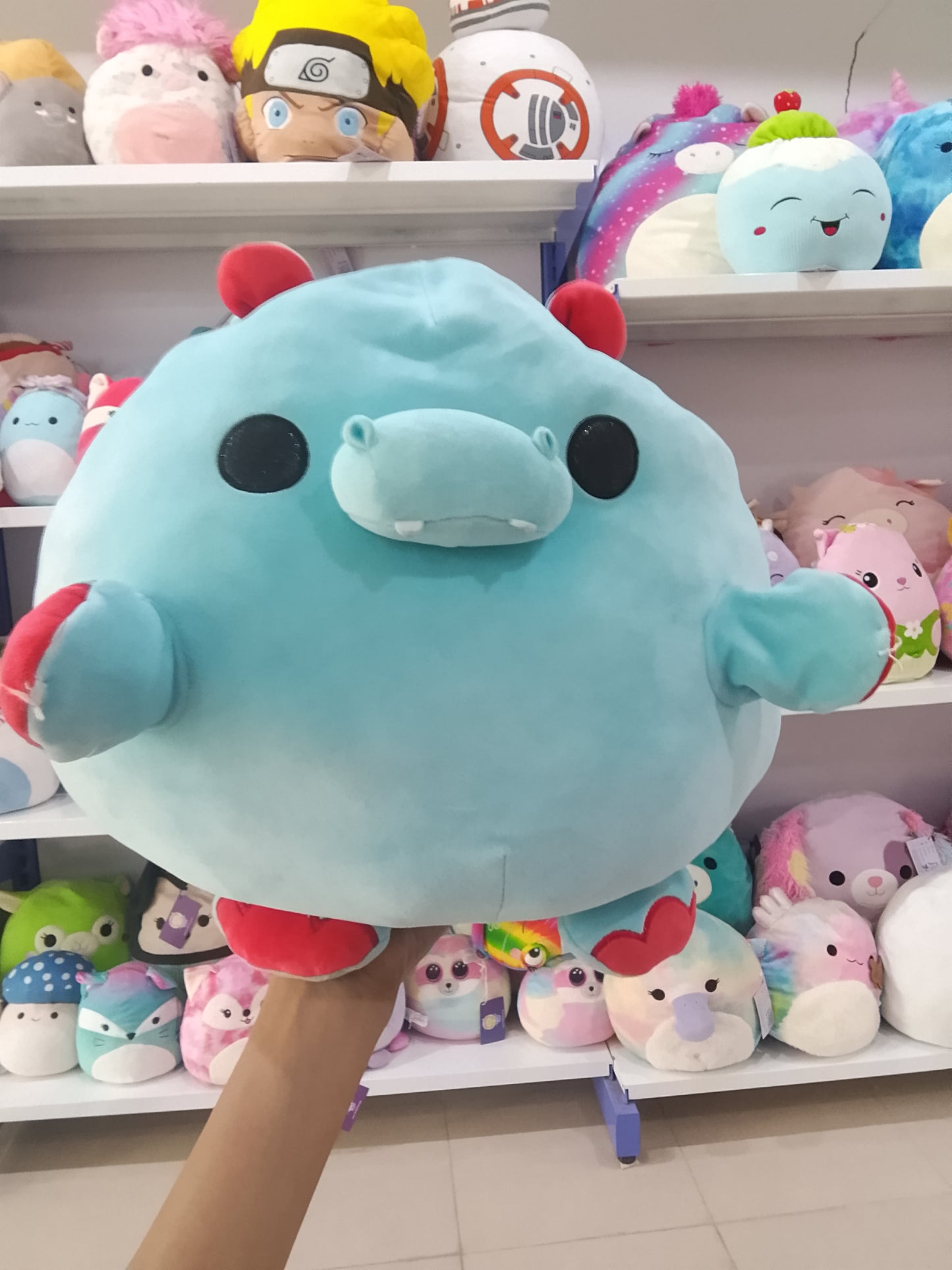Hugh the Hippo.plush toy.
