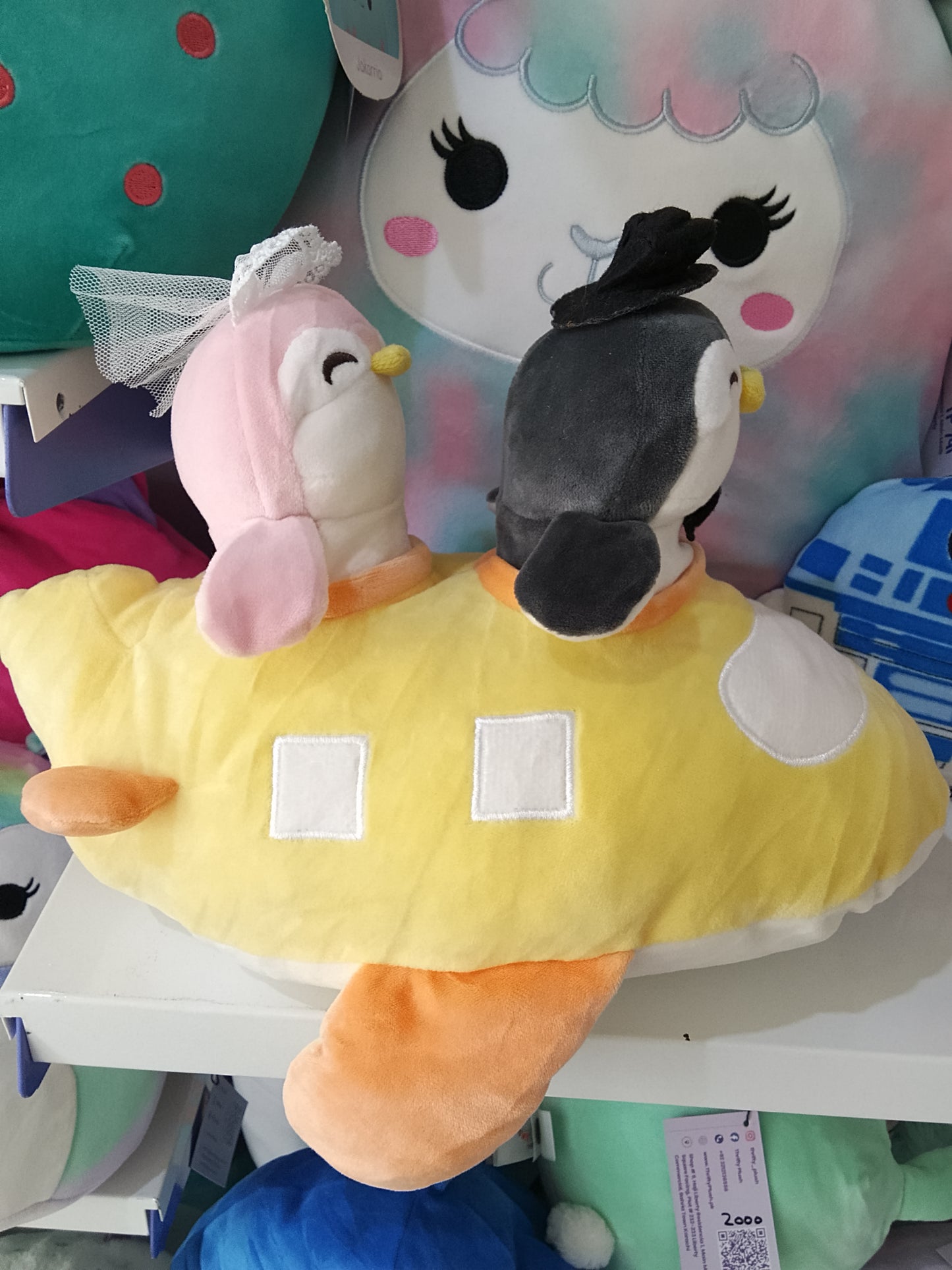 Miniso Travel Series Wedding Dress Penguin Airplane Plush Toy