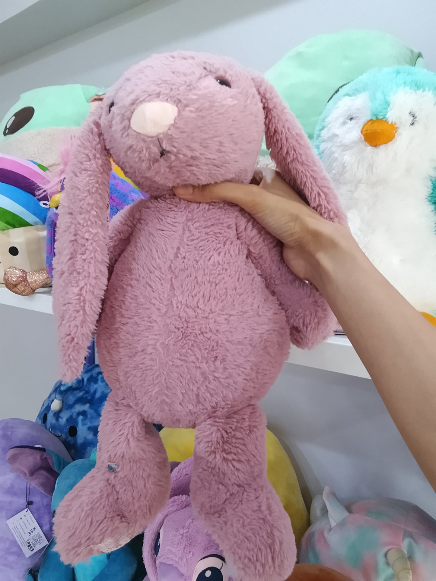 Bashful Tulip Pink Bunny plush toy.