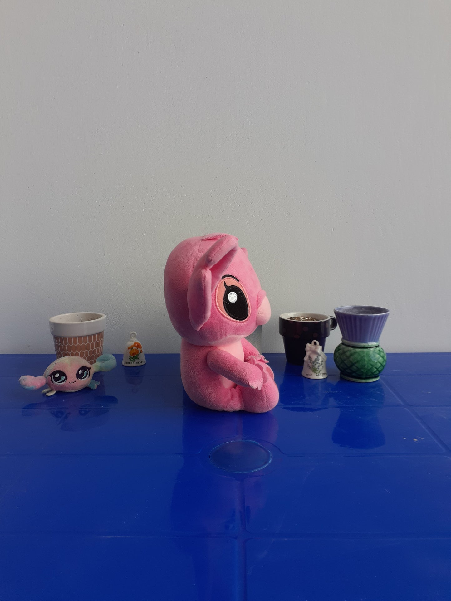 Pink Plushie of Angel, A Character From Disney's Lilo & Stitch.