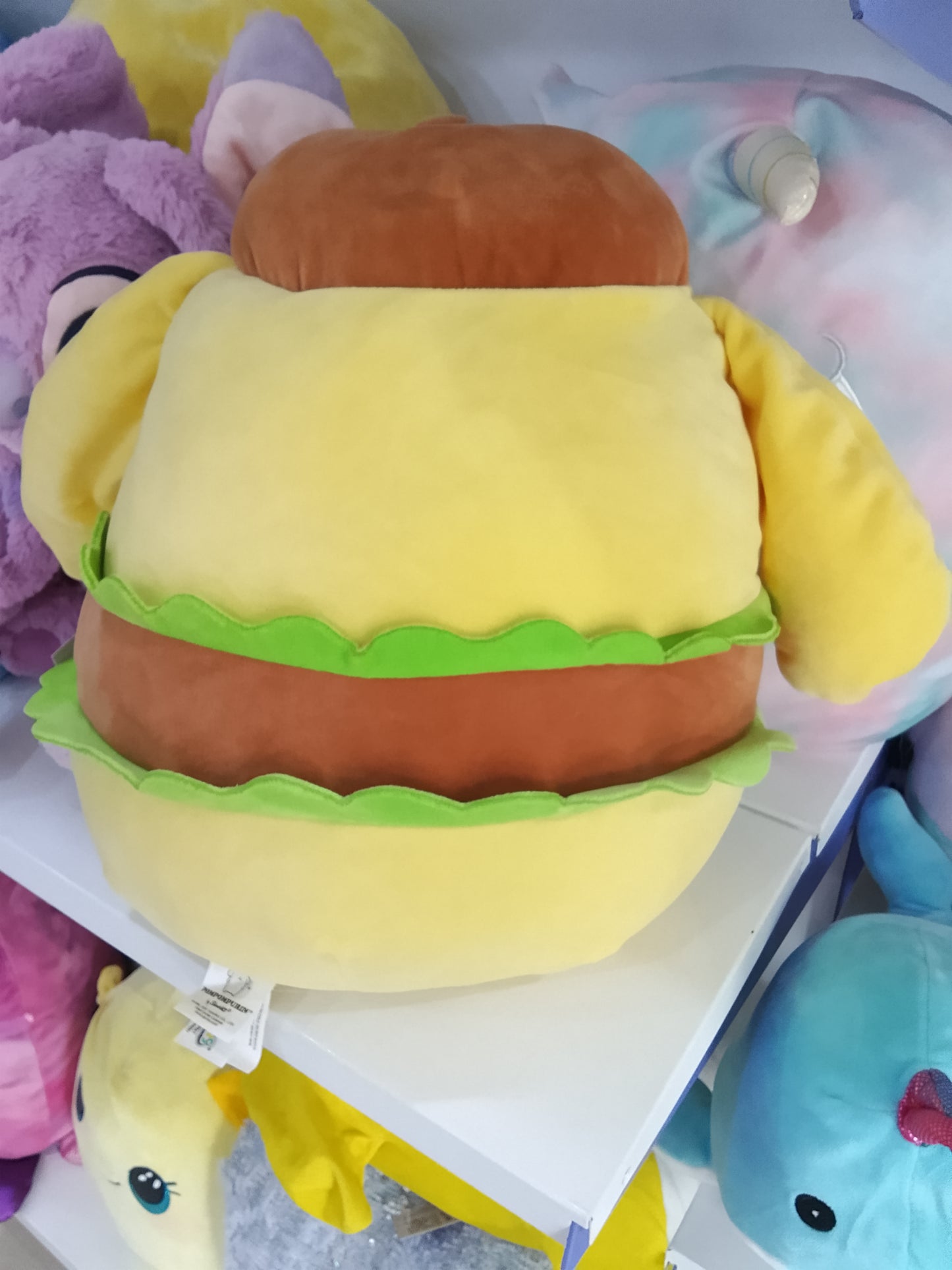 Pompompurin Burger from the Squishmallow Plush Toy.