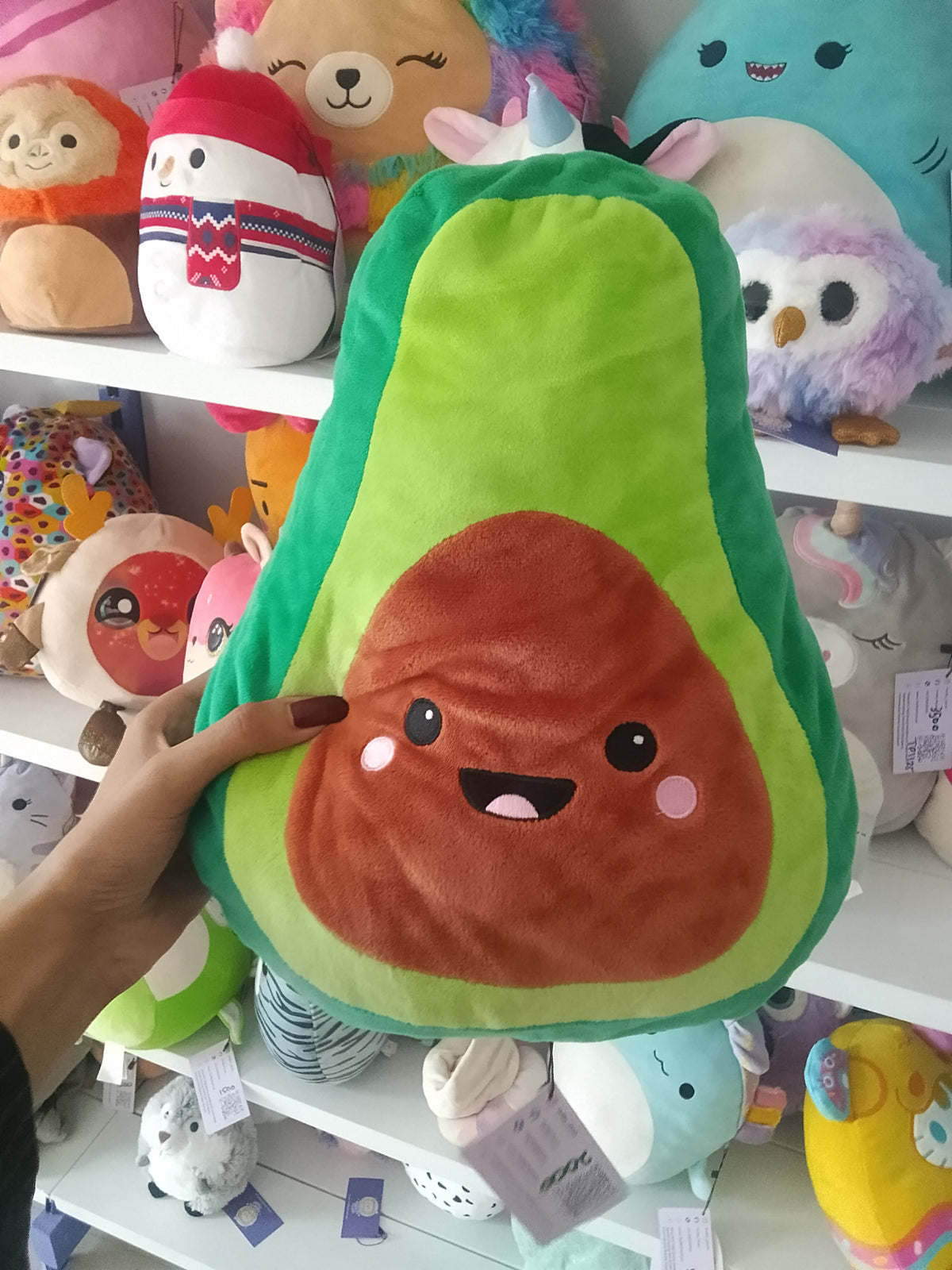 Kawaii Avocado Plush Pillow