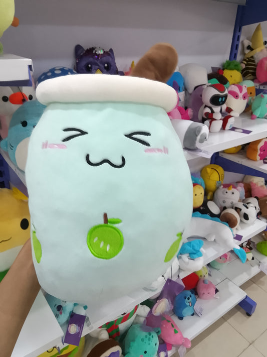 Green Apple Boba Tea Plush Toy