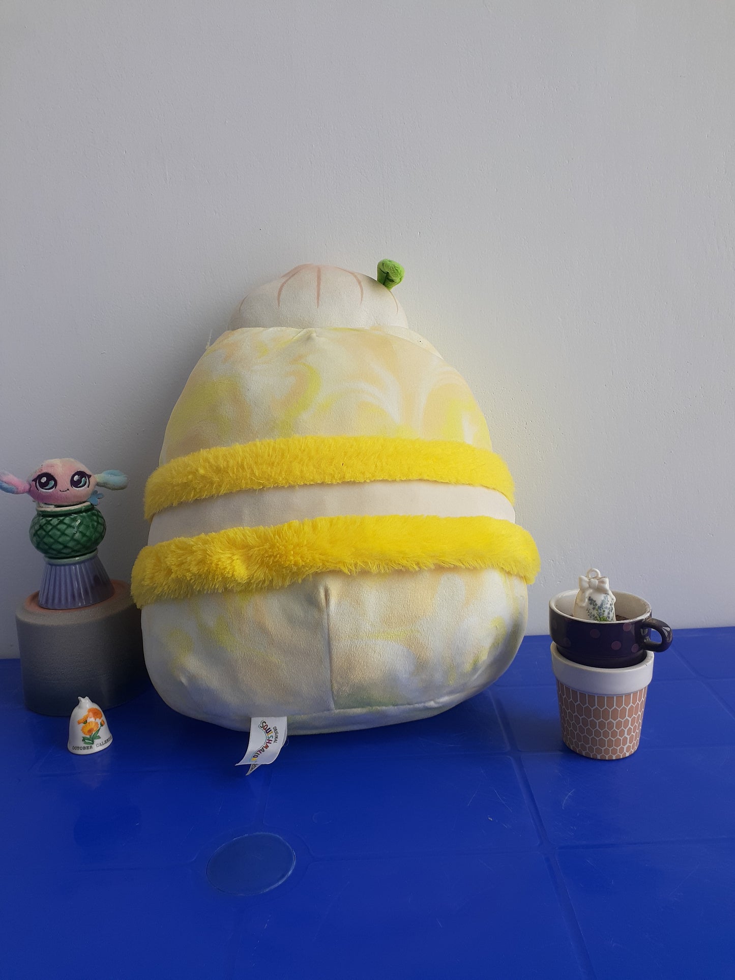 Squishmallows 12-Inch Landry Yellow Meringue Macaron Plushie