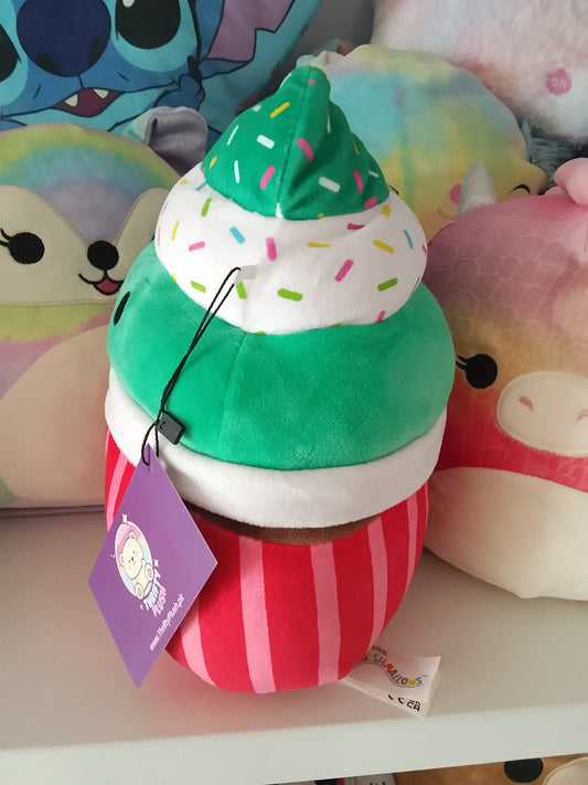 Squishmallow Chantal the Christmas Cupcake Plush Toy.