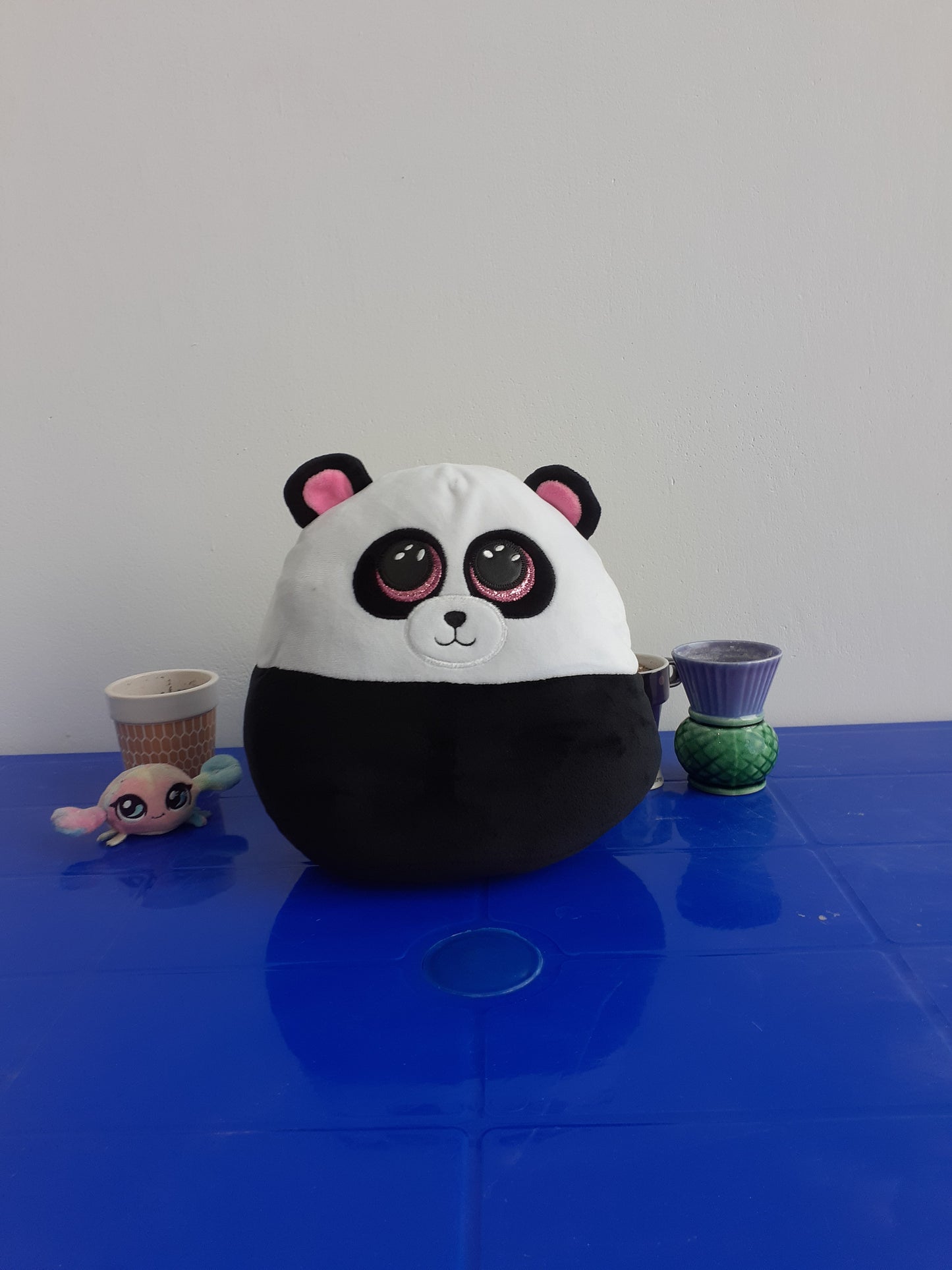 Ty Bamboo Panda Squish-A-Boos, a soft, cuddly Plushie
