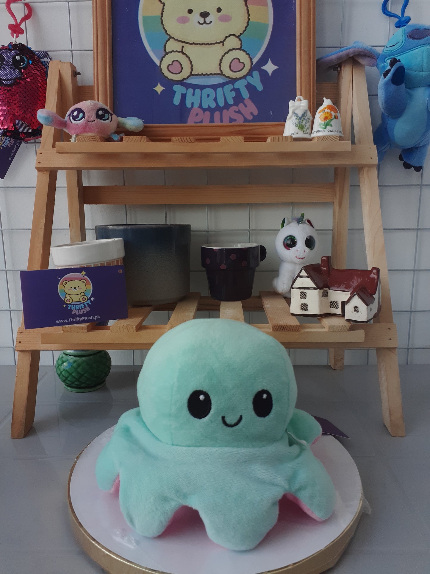 Reversible Octopus plushie