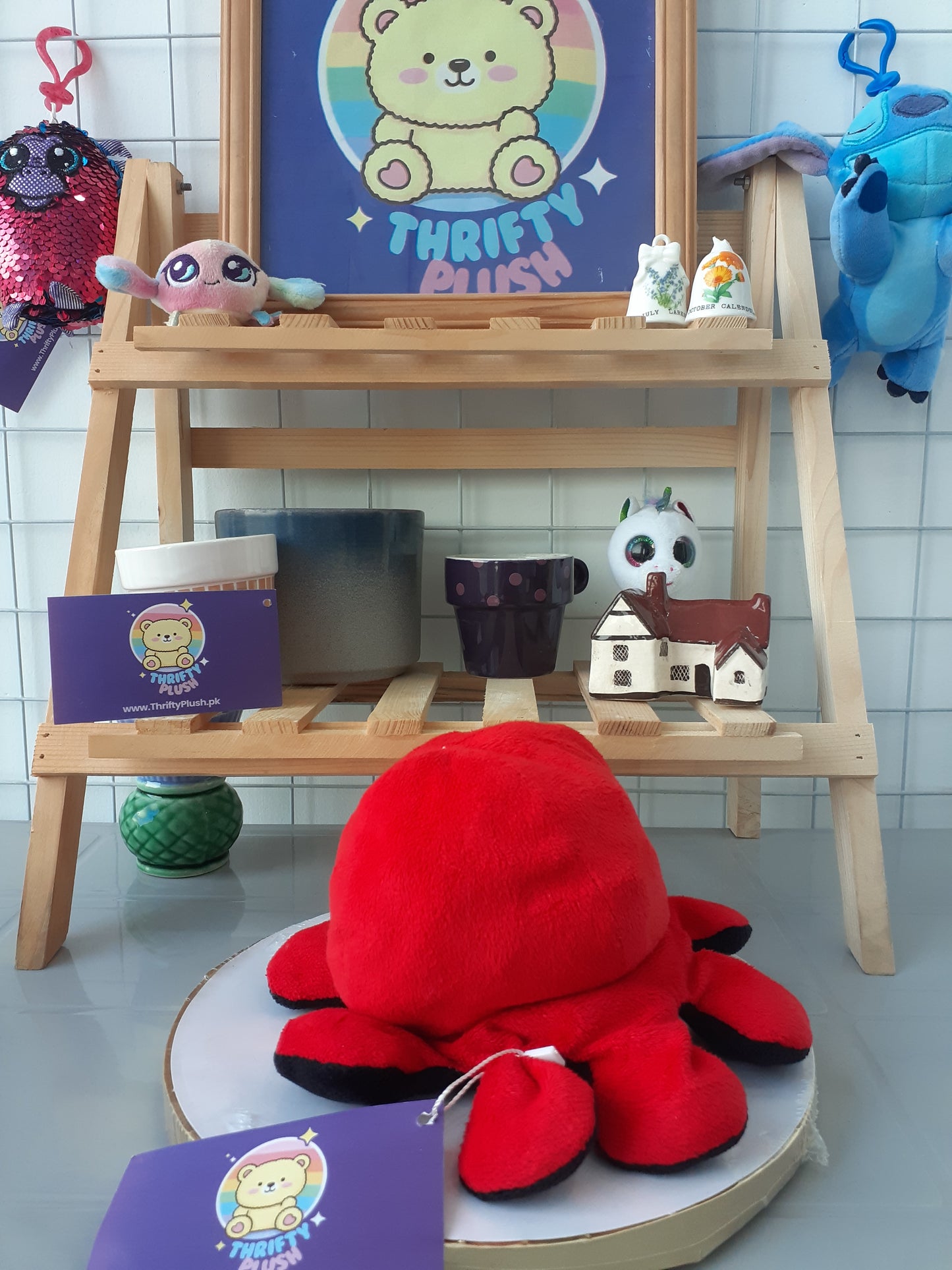Reversible Octopus plushie