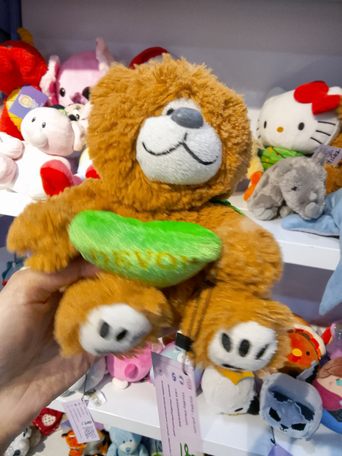 Bear holding Avocado Plush Toy