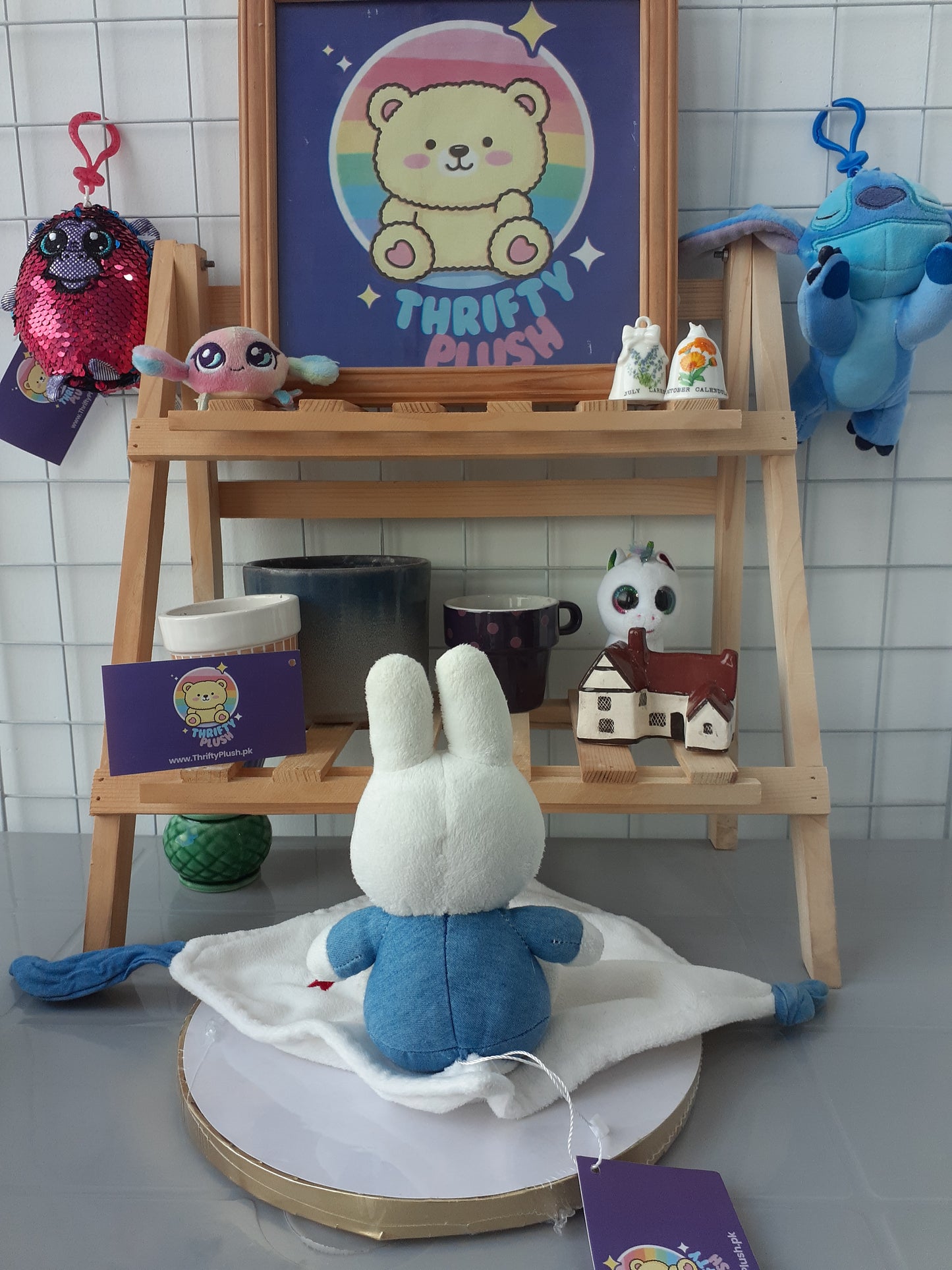 Miffy Blue Bunny Comforter, A Soft Toy
