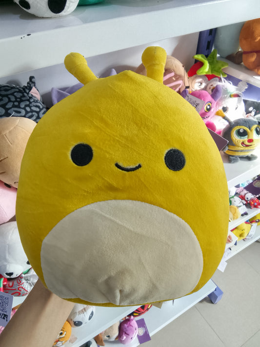 Squishmallows plush toy featuring Zarina the yellow banana slug