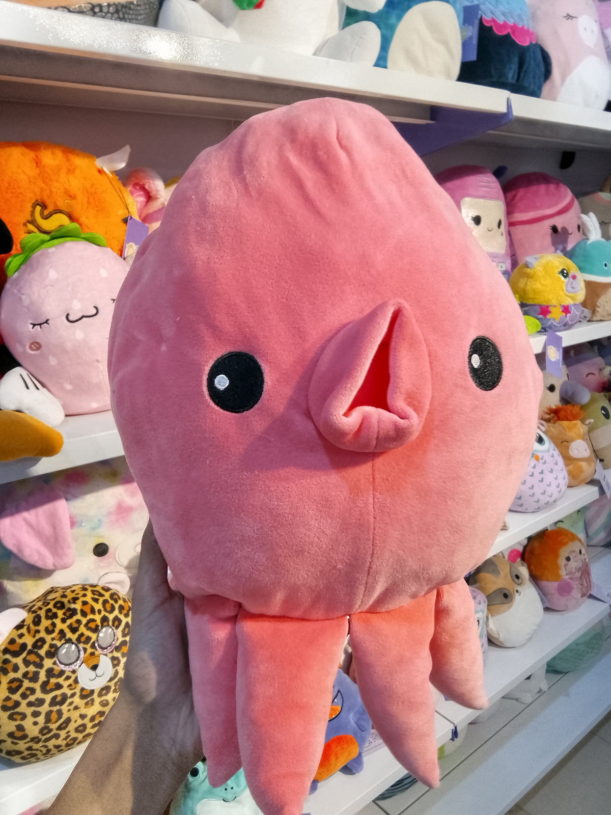 Mochipuni Pink Octopus Plush Toy
