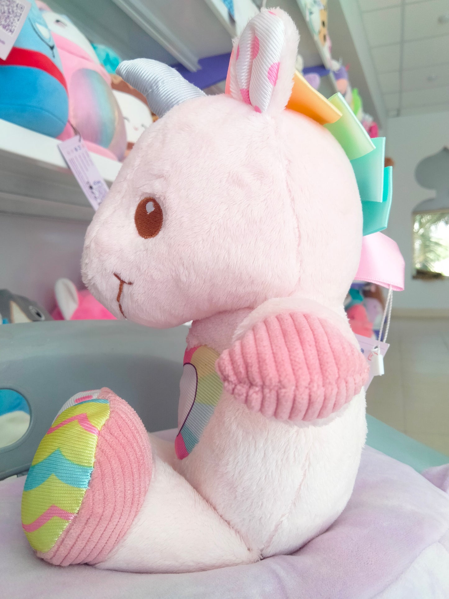 Colourful Cuddles Unicorn Plush toy.