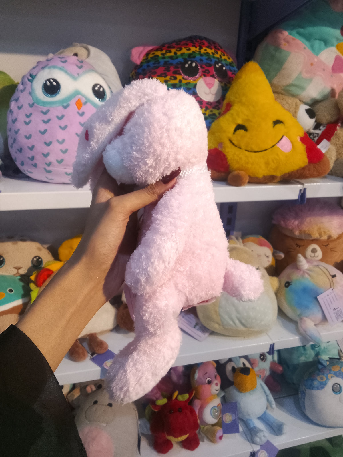 Light pink plush bunny plush toy