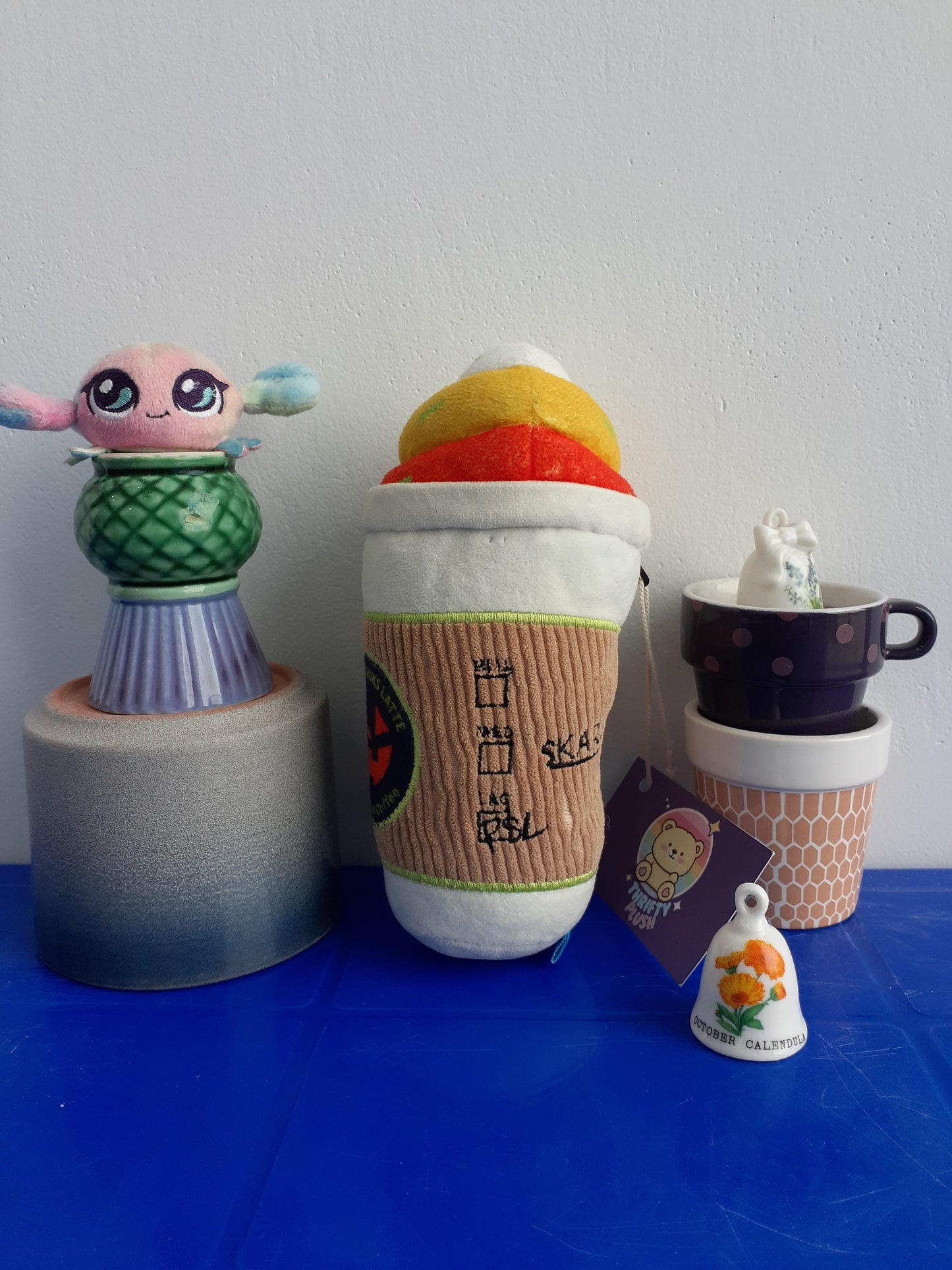 Bark Multicolor Cold Boo Coffee Halloween Pumpkin Spice Latte Plushie