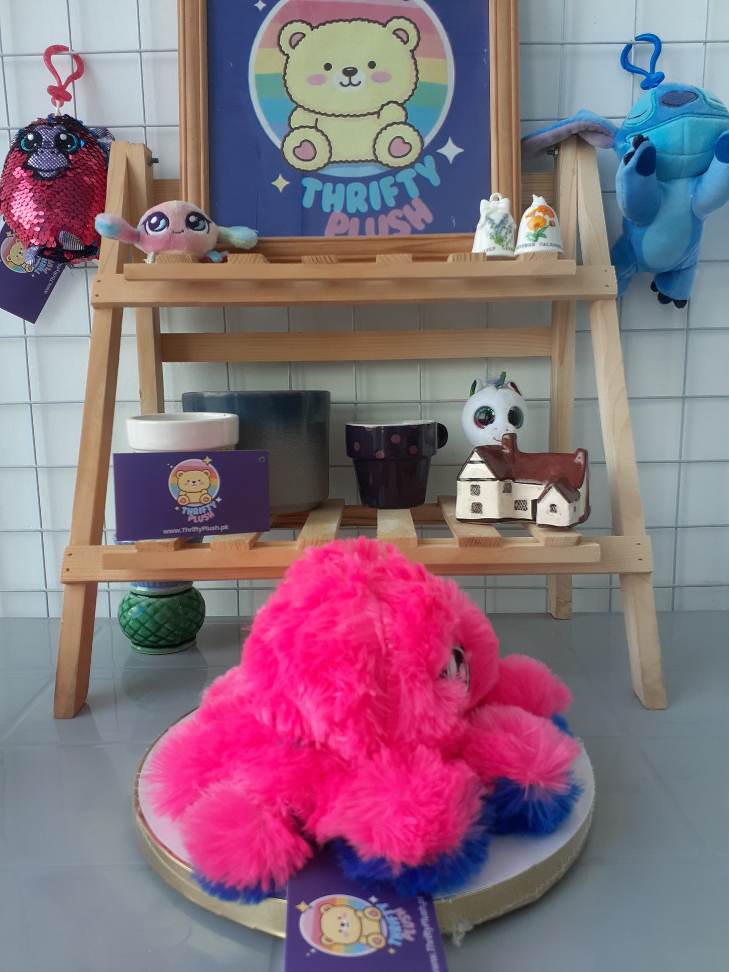 Plush Toy Version If Huggy Wuggy, A Character From The Horror Game "Poppy