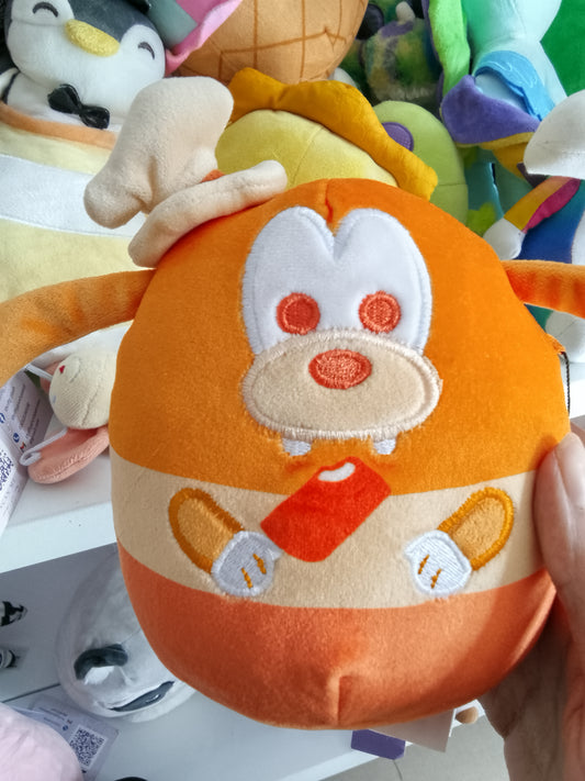 Squishmallows Disney Sweet Treats Mystery Squad Goofy plush toy holding a popsicle.