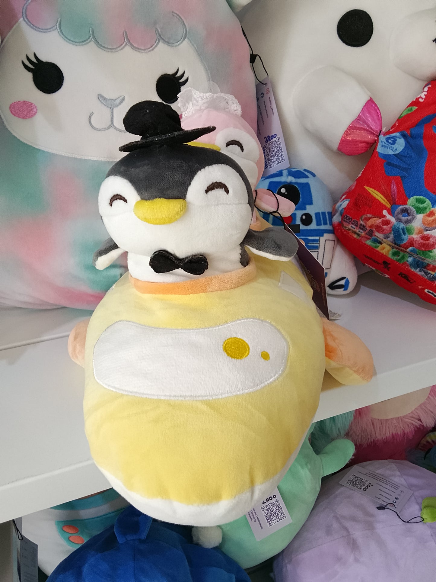 Miniso Travel Series Wedding Dress Penguin Airplane Plush Toy