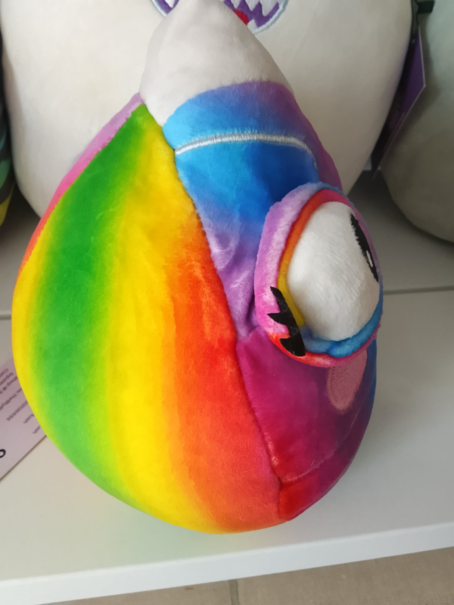 colorful chameleon plush toy, Red Nose Day "Cam" chameleon.