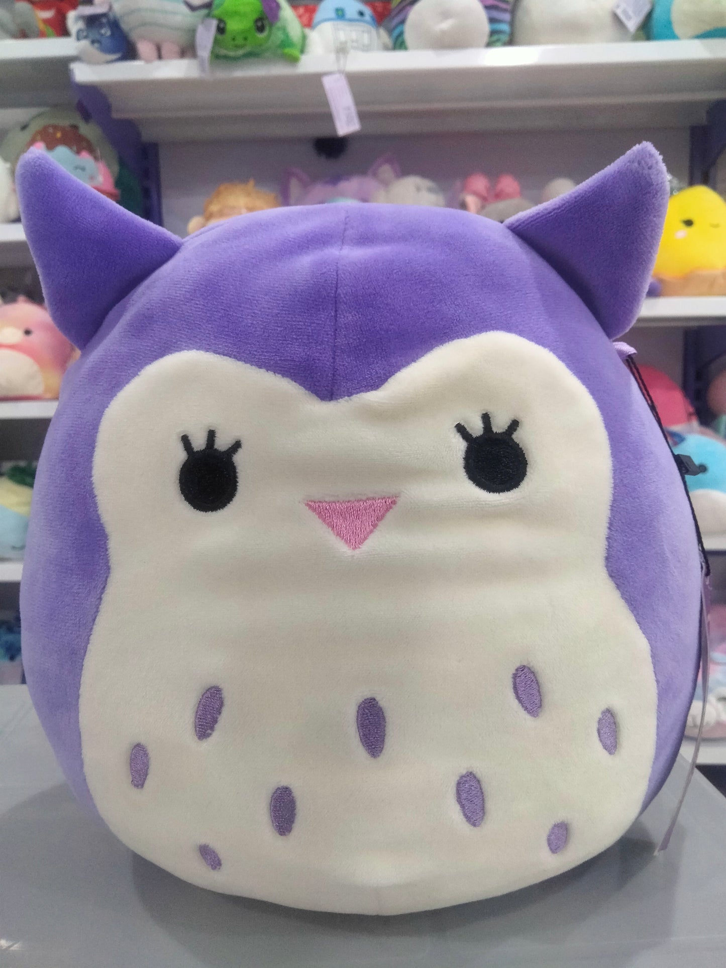 Squishmallows Plush Toy Featuring Holly The Purple Owl.