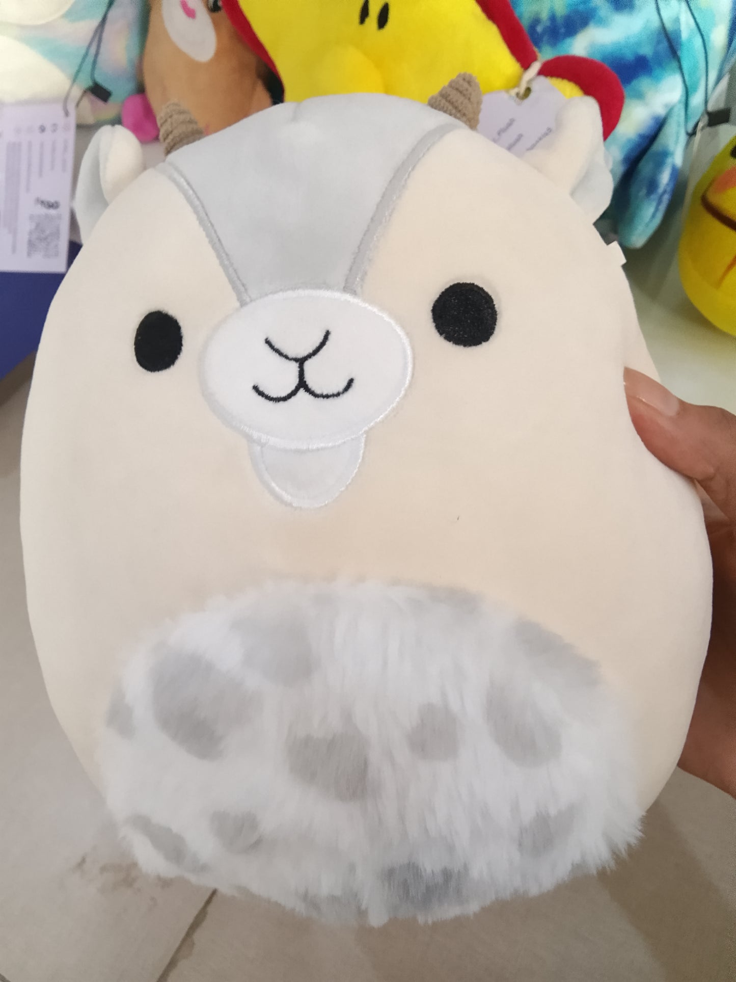 Squishmallows Gimlet the Goat plush toy.