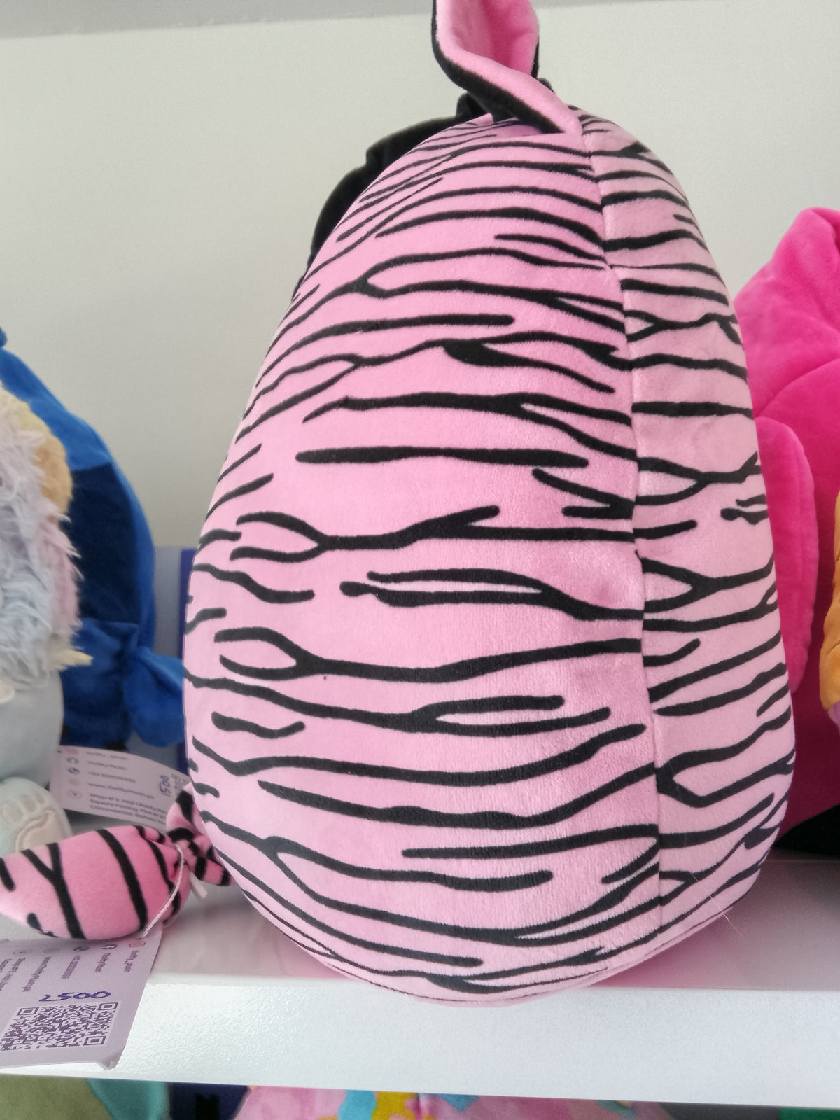 Zoey the Zebra from the Ty Squish-A-Boo collection.