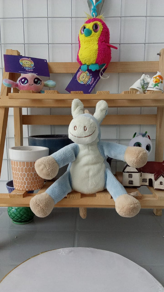 Noukies Blue Donkey Horse Pony Plushie