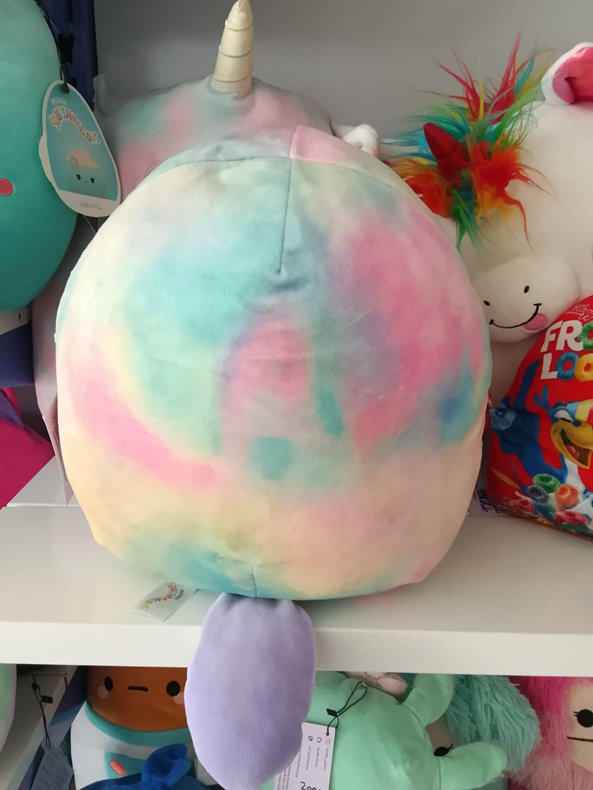 Squishmallows plush toy, specifically Brindall the Platypus.