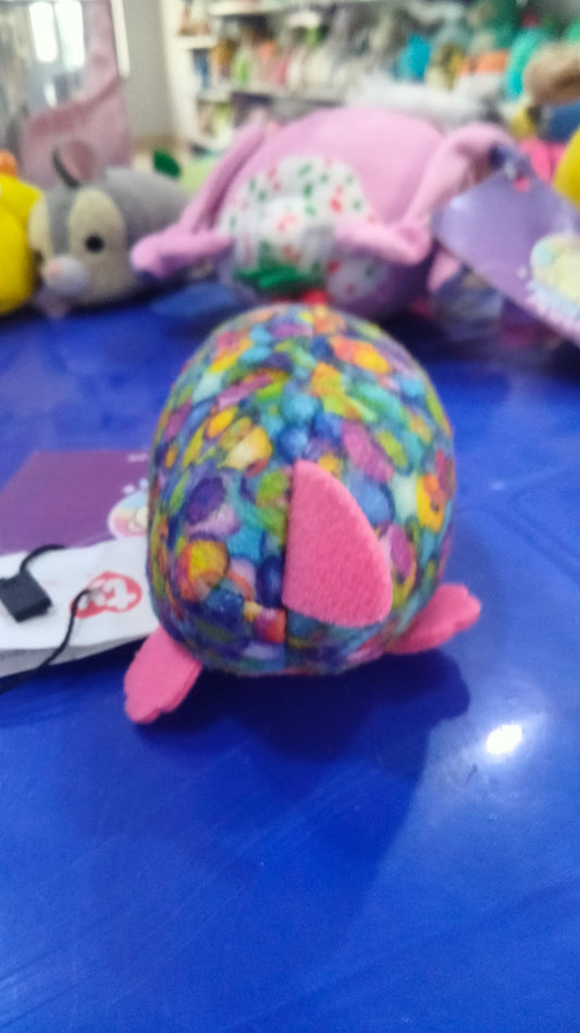 Ty Beanie Boos "Flips" the Rainbow Platypus plush toy.