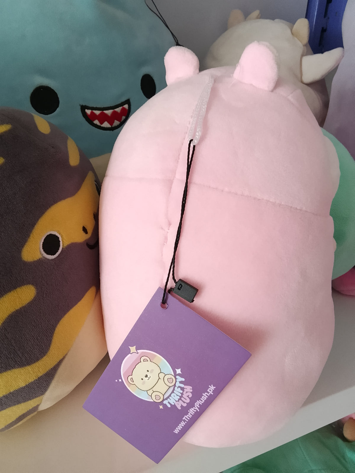 Coroham Coron Sweets hamster doll, likely in the "Ichigo-chan" pink version.