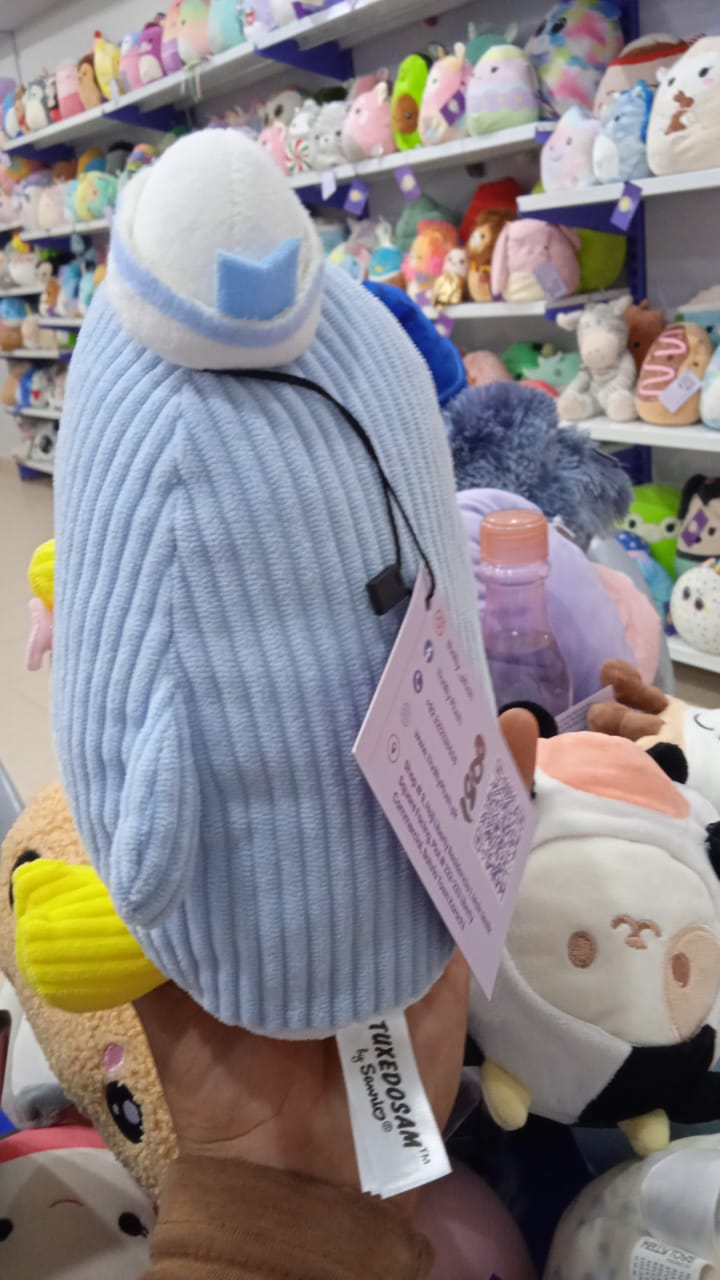 Tuxedosam Sanrio character plush toy.