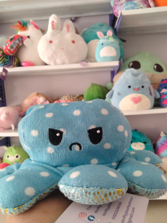 Reversible octopus plush toy,