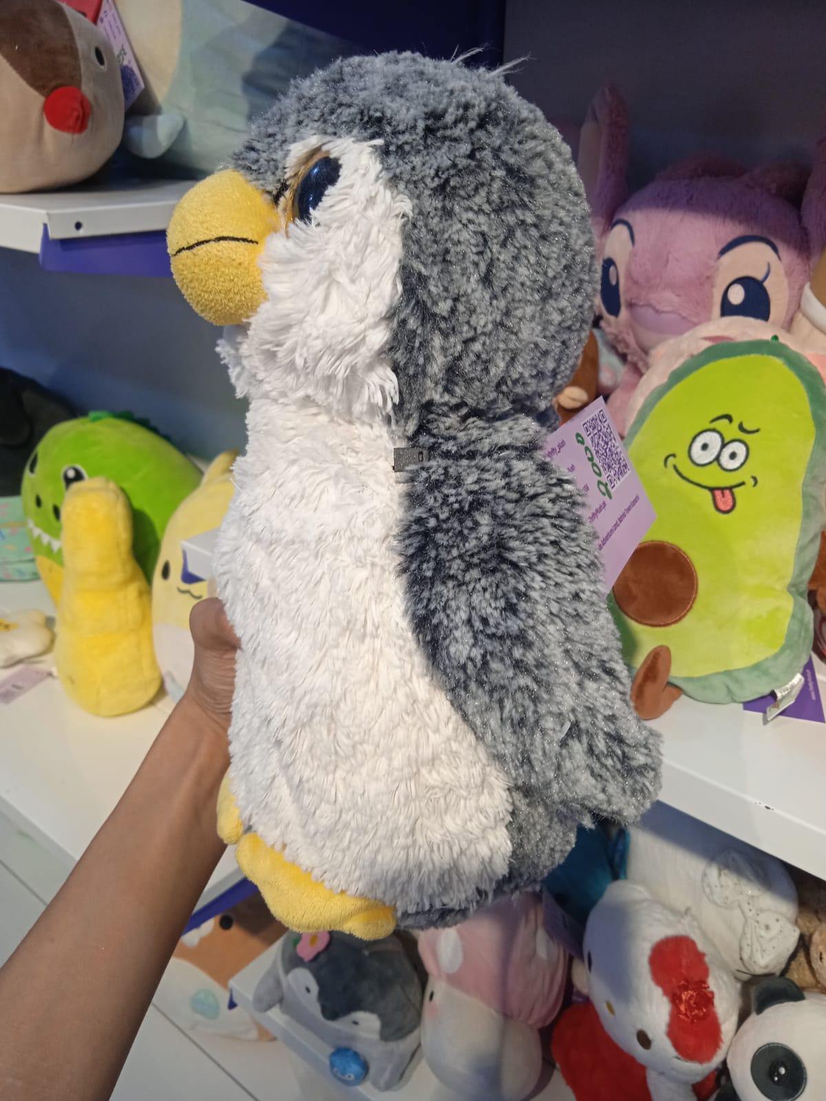 Pom Pom Penguin Plush Toy