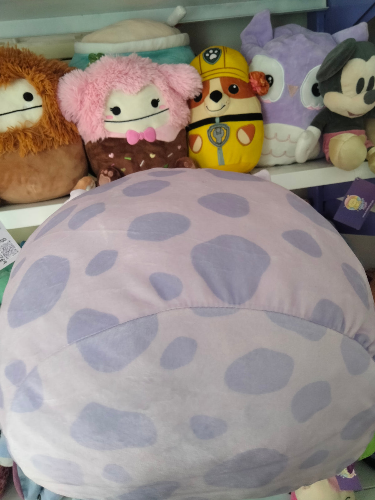 Squishmallows Stackables 12" Pammy the Purple Spotted Pig plush toy