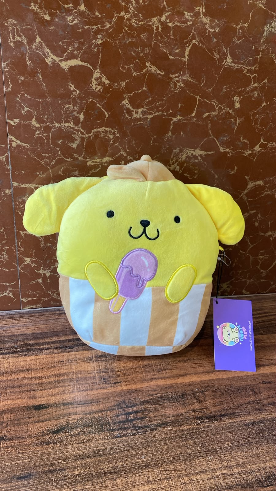 Pompompurin with Ice Cream Cone Plush Toy