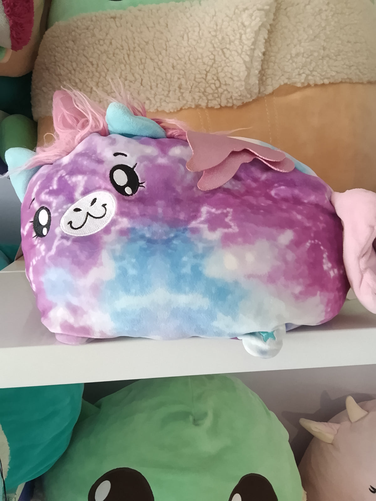 Squishable Cotton Candy Baby Unicorn plush toy,