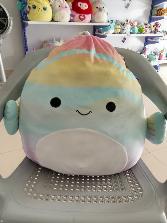 Squishmallows Canda the Rainbow Fish Plush Toy.