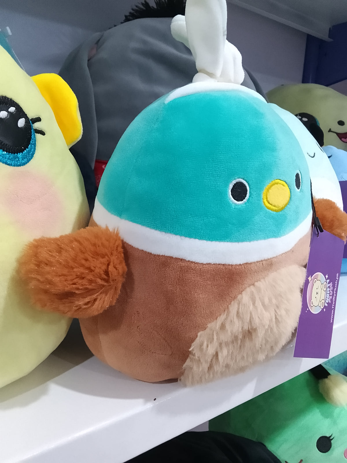 Squishmallows Daksa the Duck plush toy from the Kellytoy.