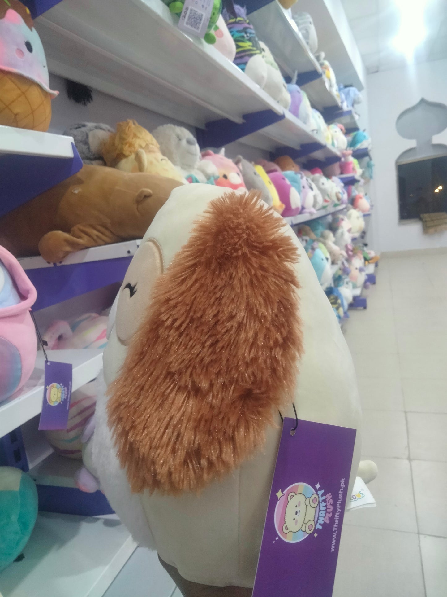 Squishmallows plush toy featuring Harris the Dog