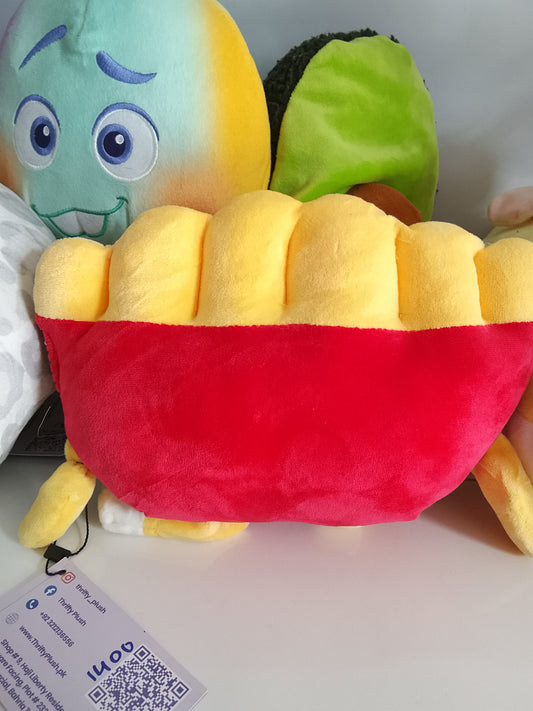 MINISO French Fries stuffed plush toy.