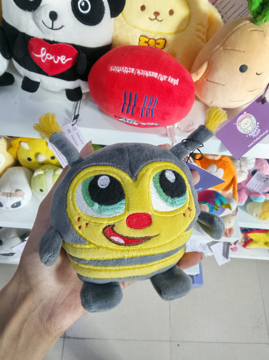 Bizak Crunchimals yellow plush bee.