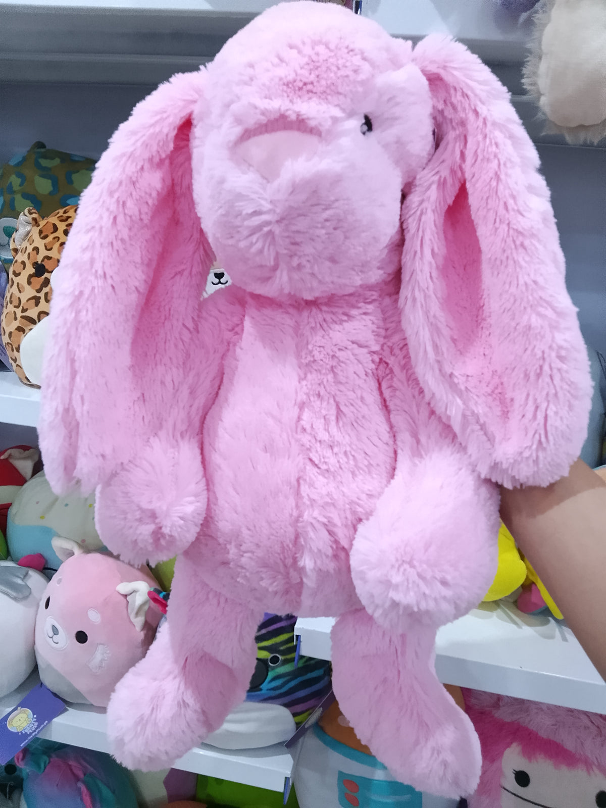 Jellcat bashful Pink Bunny plush toy.
