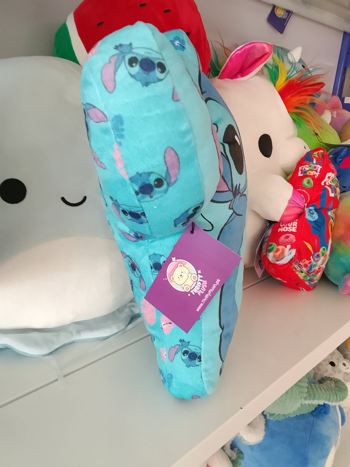 Disney Lilo & Stitch themed plush character pillow.