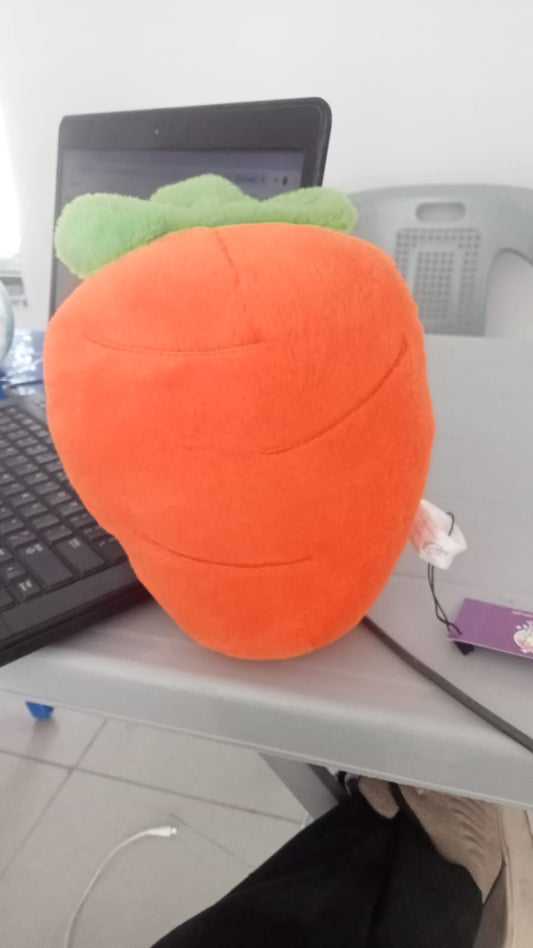 carrot-shaped plush toy